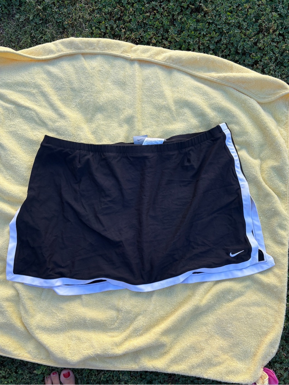 Nike Black Skort with White Side Trim